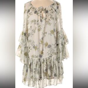 Free People Cream Floral Blouse